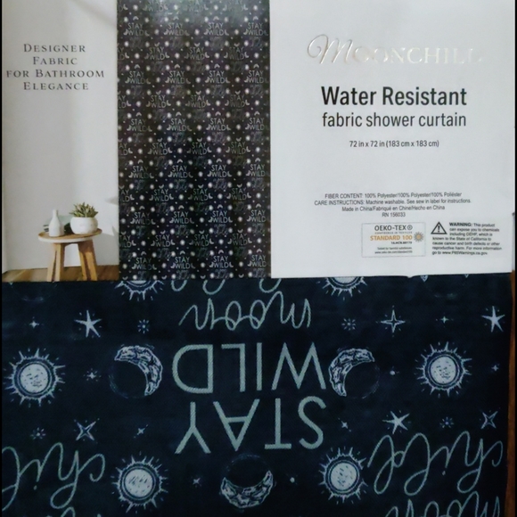 Moonchild Water Resistant Shower Curtain - Picture 5 of 6